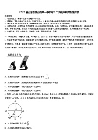 2026届山东省微山县第一中学高三二诊模拟考试物理试卷含解析