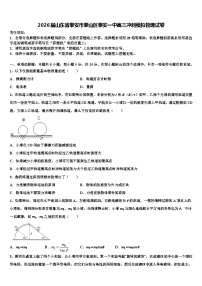 2026届山东省泰安市泰山区泰安一中高三冲刺模拟物理试卷含解析