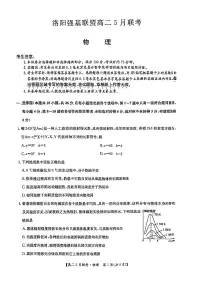 河南省洛阳市强基联盟2024-2025学年高二下学期5月联考物理试卷（含解析）