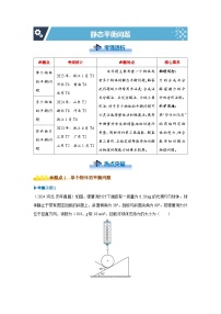 新高考物理二轮复习——静态平衡问题学案
