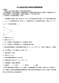 2026届山东实验中学高考仿真卷物理试题含解析