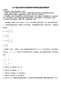 2026届山东省枣庄市薛城舜耕中学高考仿真模拟物理试卷含解析