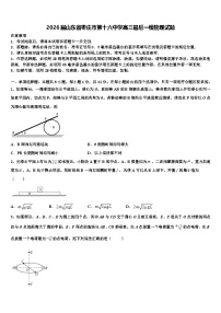 2026届山东省枣庄市第十六中学高三最后一模物理试题含解析