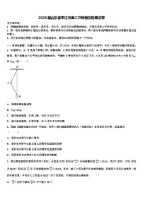2026届山东省枣庄市高三冲刺模拟物理试卷含解析