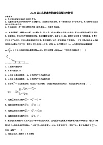2026届山东新高考物理全真模拟密押卷含解析