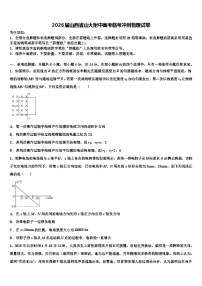 2026届山西省山大附中高考临考冲刺物理试卷含解析