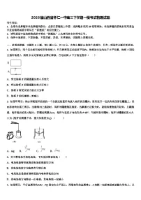 2026届山西省怀仁一中高三下学期一模考试物理试题含解析