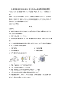 【物理】天津市部分区2024-2025学年高三上学期期末试卷（解析版+学生版）