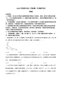 广东省深圳市2026届高三下学期第一次调研考试物理试卷 Word版含解析