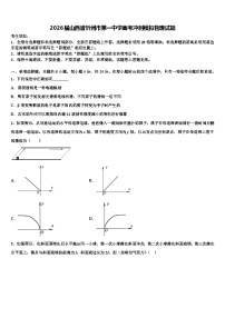 2026届山西省忻州市第一中学高考冲刺模拟物理试题含解析