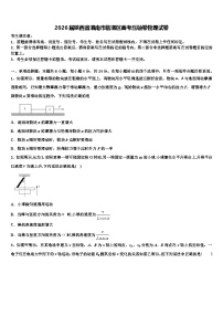 2026届陕西省渭南市临渭区高考压轴卷物理试卷含解析
