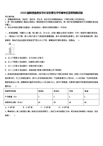 2026届陕西省西安市长安区第五中学高考仿真卷物理试题含解析