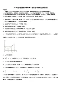 2026届陕西省师大附中高三下学期一模考试物理试题含解析