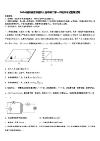 2026届陕西省陕西师大附中高三第一次模拟考试物理试卷含解析