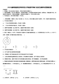 2026届陕西省西北农林科技大学附属中学高三适应性调研考试物理试题含解析