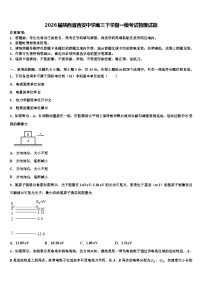 2026届陕西省西安中学高三下学期一模考试物理试题含解析