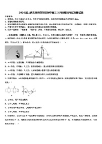 2026届山西太原师范学院附中高三3月份模拟考试物理试题含解析