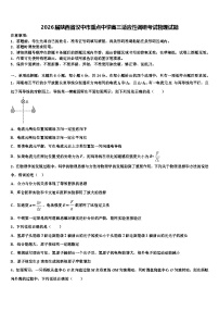 2026届陕西省汉中市重点中学高三适应性调研考试物理试题含解析