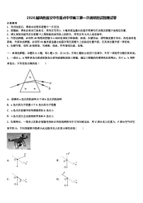 2026届陕西省汉中市重点中学高三第一次调研测试物理试卷含解析