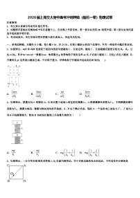 2026届上海交大附中高考冲刺押题（最后一卷）物理试卷含解析2