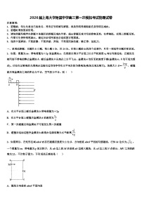 2026届上海大学附属中学高三第一次模拟考试物理试卷含解析