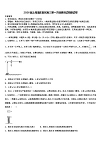 2026届上海浦东新区高三第一次调研测试物理试卷含解析