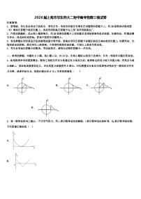 2026届上海市华东师大二附中高考物理三模试卷含解析