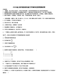 2026届上海市浦东新区南汇中学高考仿真卷物理试卷含解析
