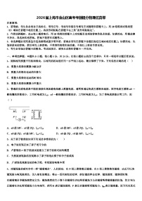2026届上海市金山区高考考前提分物理仿真卷含解析