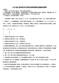 2026届上海市闵行区市级名校高考物理全真模拟密押卷含解析
