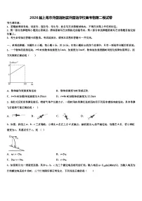 2026届上海市外国语附属外国语学校高考物理二模试卷含解析