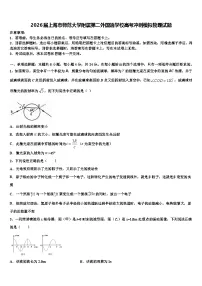 2026届上海市师范大学附属第二外国语学校高考冲刺模拟物理试题含解析