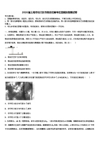 2026届上海市松江区市级名校高考仿真模拟物理试卷含解析