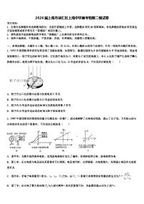2026届上海市徐汇区上海中学高考物理二模试卷含解析