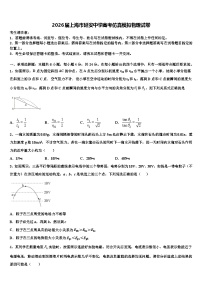 2026届上海市延安中学高考仿真模拟物理试卷含解析