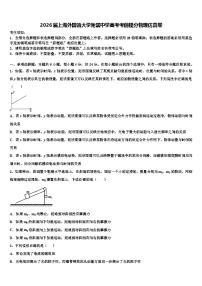 2026届上海外国语大学附属中学高考考前提分物理仿真卷含解析