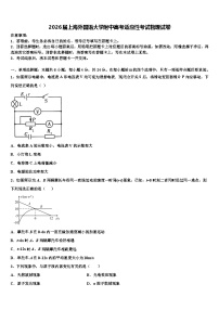 2026届上海外国语大学附中高考适应性考试物理试卷含解析