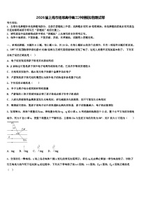 2026届上海市杨思高中高三冲刺模拟物理试卷含解析