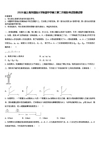 2026届上海外国语大学附属中学高三第二次模拟考试物理试卷含解析