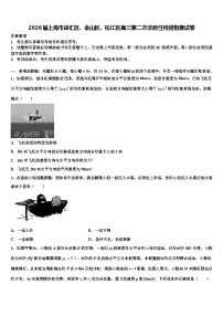 2026届上海市徐汇区、金山区、松江区高三第二次诊断性检测物理试卷含解析
