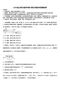 2026届上海市五爱中学高三第五次模拟考试物理试卷含解析