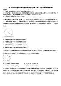 2026届上海市师范大学附属外国语中学高三第三次模拟考试物理试卷含解析