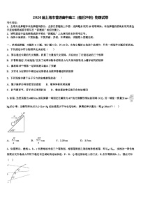 2026届上海市普通高中高三（最后冲刺）物理试卷含解析