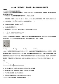 2026届上海市静安区、青浦区高三第一次调研测试物理试卷含解析