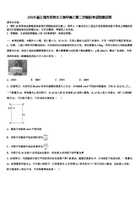 2026届上海市华师大三附中高三第二次模拟考试物理试卷含解析