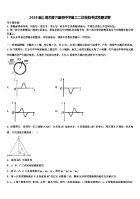2026届上海市复兴高级中学高三二诊模拟考试物理试卷含解析