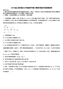 2026届上海市复旦大学附属中学高三第四次模拟考试物理试卷含解析
