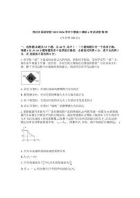 2025-2026学年河南省郑州外国语学校高三下调研考试6物理试卷（含答案）