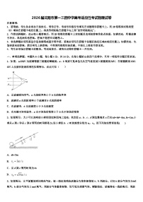 2026届沈阳市第一三四中学高考适应性考试物理试卷含解析