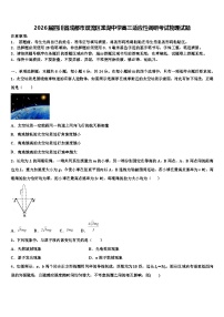 2026届四川省成都市双流区棠湖中学高三适应性调研考试物理试题含解析